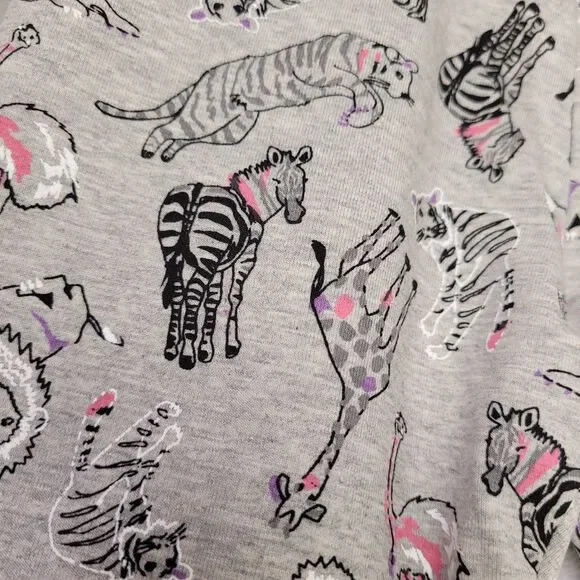 Spotted Zebra Girls Active Stretch Blue & Gray Printed Legging Small (2-Pack) - Picture 5 of 11